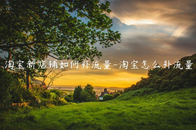 淘寶新店鋪如何補(bǔ)流量-淘寶怎么補(bǔ)流量